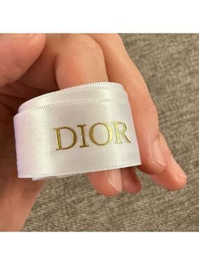 Dior Logo White Authentic Ribbon 80 Inch New